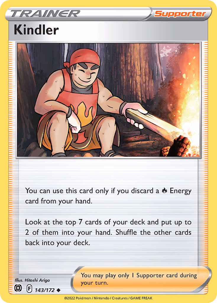 Kindler Pokemon card (143/172, Brilliant Stars)