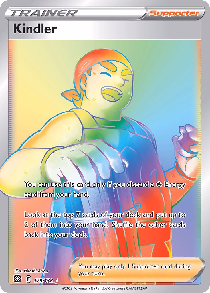 Kindler Pokemon card (179/172, Brilliant Stars)