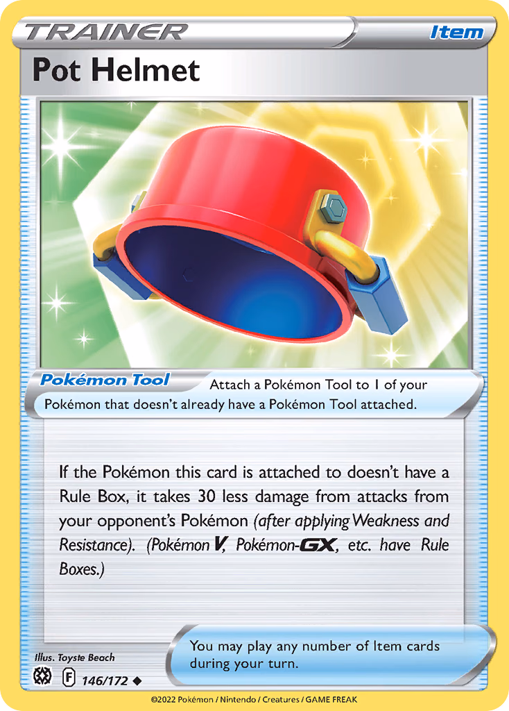 Pot Helmet Pokemon card (146/172, Brilliant Stars)