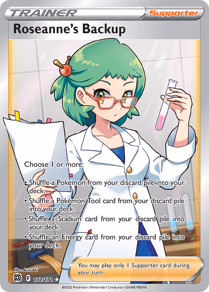 Roseanne's Backup Pokemon card (172/172, Brilliant Stars)