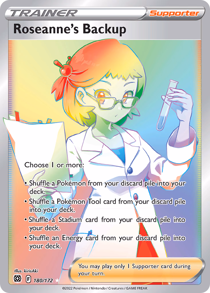 Roseanne's Backup Pokemon card (180/172, Brilliant Stars)