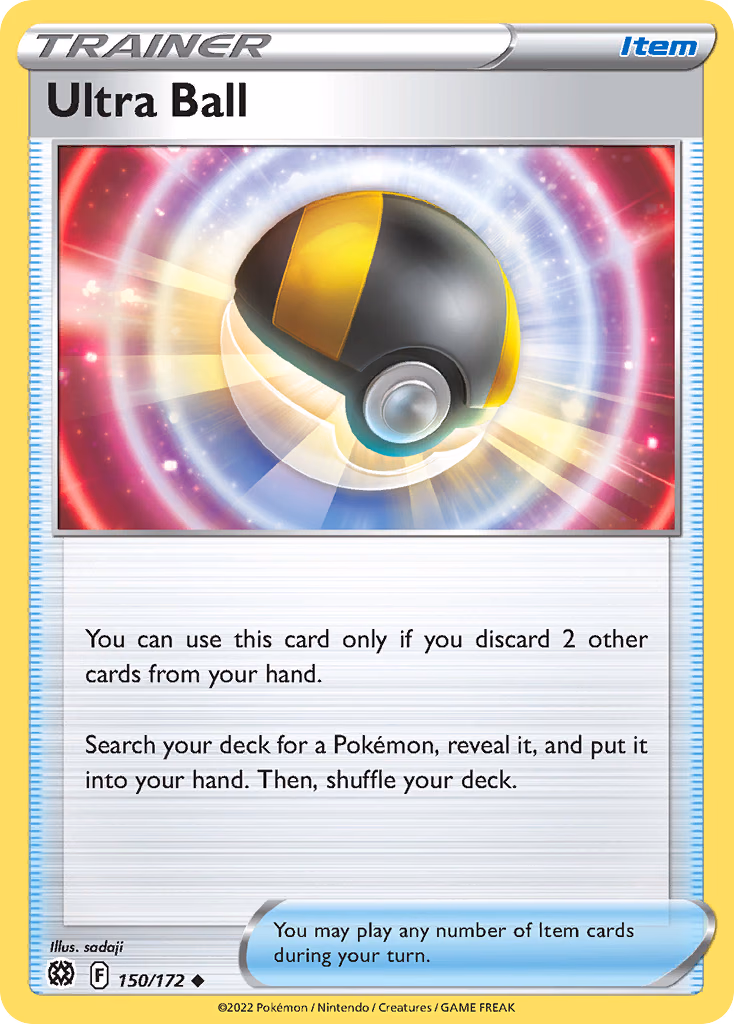 Ultra Ball Pokemon card (150/172, Brilliant Stars)