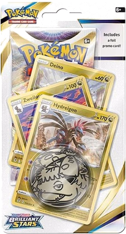 Pokemon Brilliant Stars Premium Checklane Blister [Hydreigon]