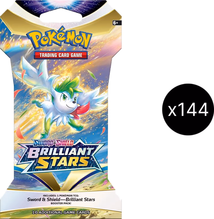 Pokemon Brilliant Stars Sleeved Booster Pack Case