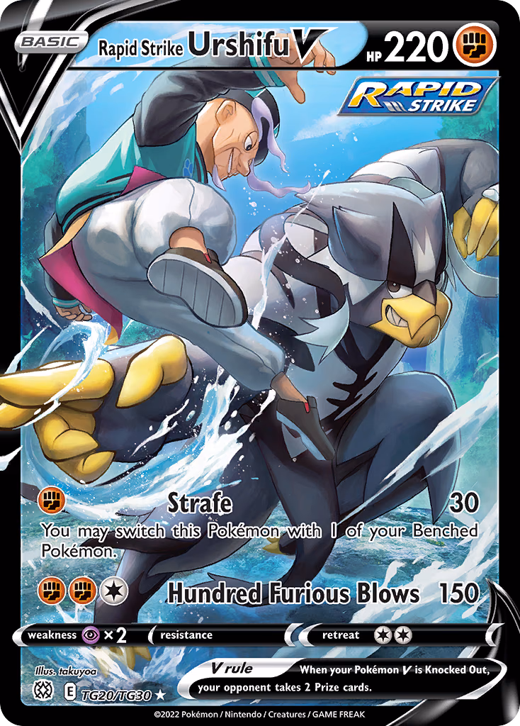 Rapid Strike Urshifu V Pokemon card (TG20/TG30, Brilliant Stars Trainer Gallery)