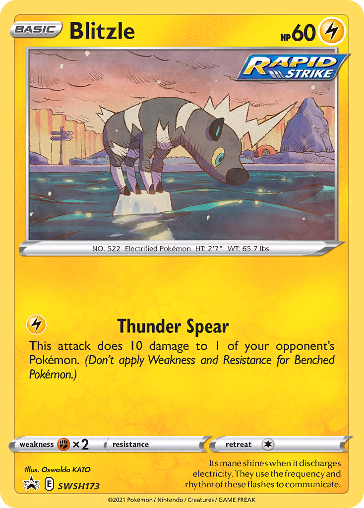 Blitzle Pokemon card (SWSH173, SWSH Black Star Promos)