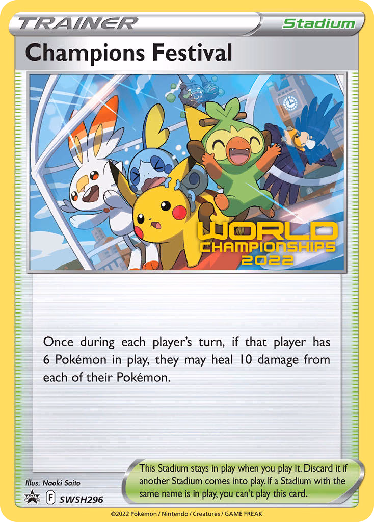 Champions Festival Pokemon card (SWSH296, SWSH Black Star Promos)