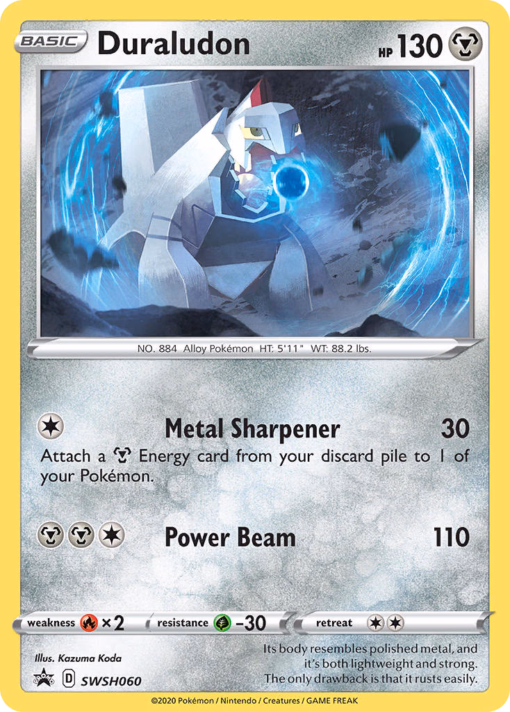 Duraludon Pokemon card (SWSH060, SWSH Black Star Promos)