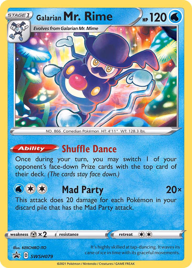 Galarian Mr. Rime Pokemon card (SWSH079, SWSH Black Star Promos)