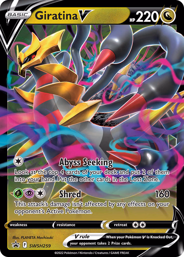 Giratina V Pokemon card (SWSH259, SWSH Black Star Promos)