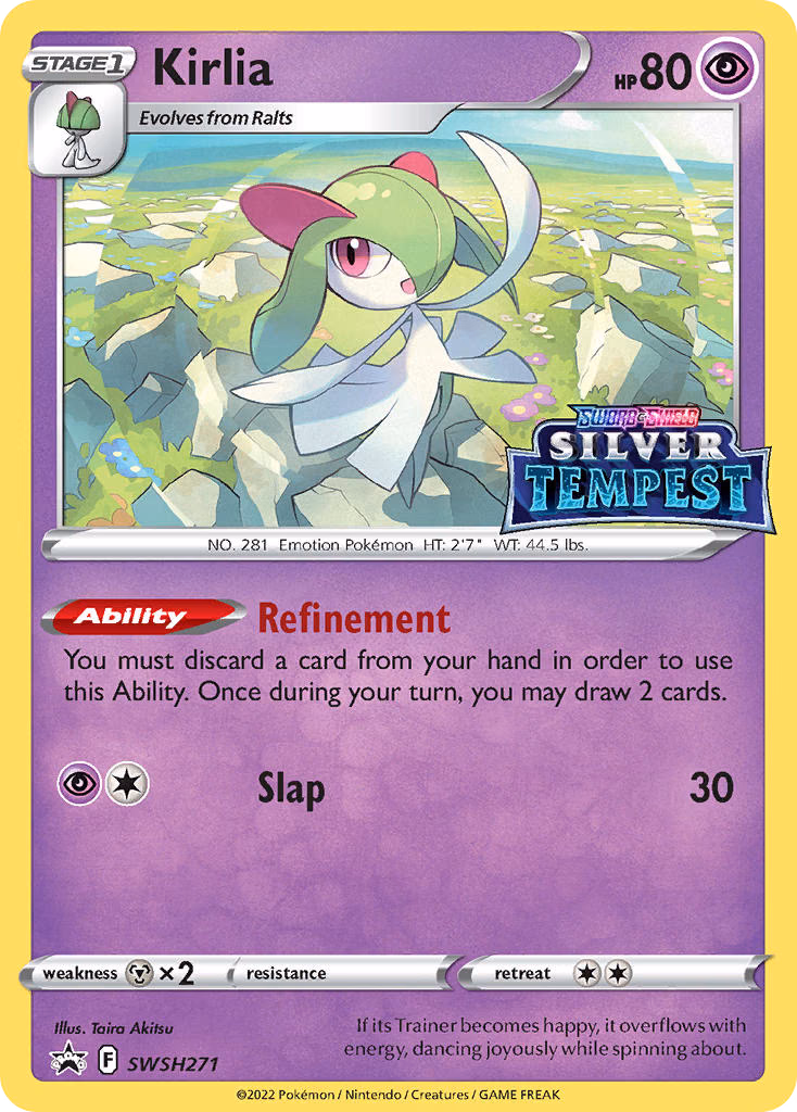 Kirlia Pokemon card (SWSH271, SWSH Black Star Promos)