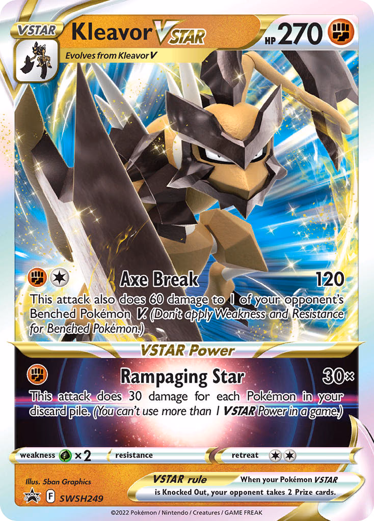 Kleavor VSTAR Pokemon card (SWSH249, SWSH Black Star Promos)