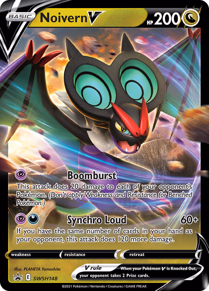 Noivern V Pokemon card (SWSH148, SWSH Black Star Promos)
