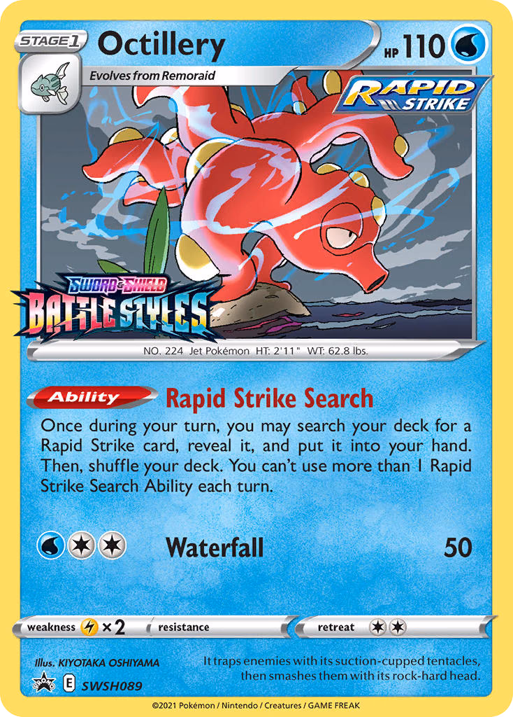 Octillery Pokemon card (SWSH089, SWSH Black Star Promos)