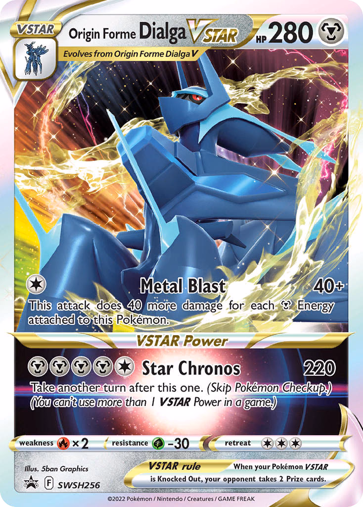 Origin Forme Dialga VSTAR Pokemon card (SWSH256, SWSH Black Star Promos)