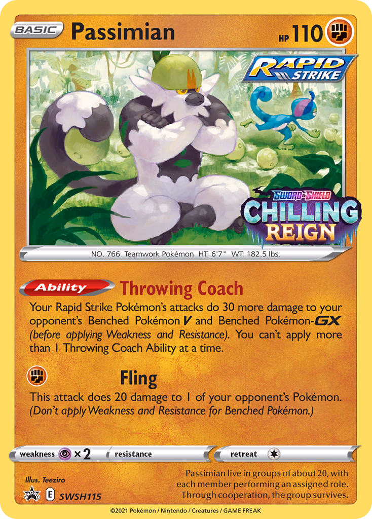 Passimian Pokemon card (SWSH115, SWSH Black Star Promos)