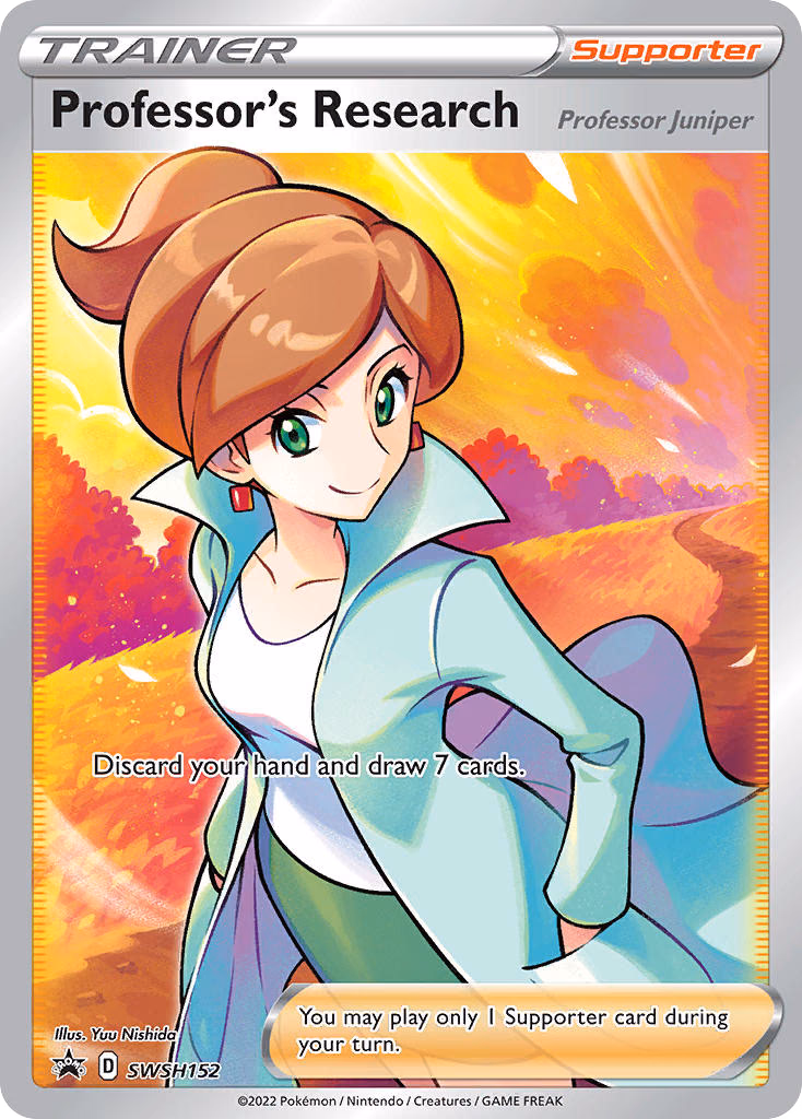 Professor's Research Pokemon card (SWSH152, SWSH Black Star Promos)