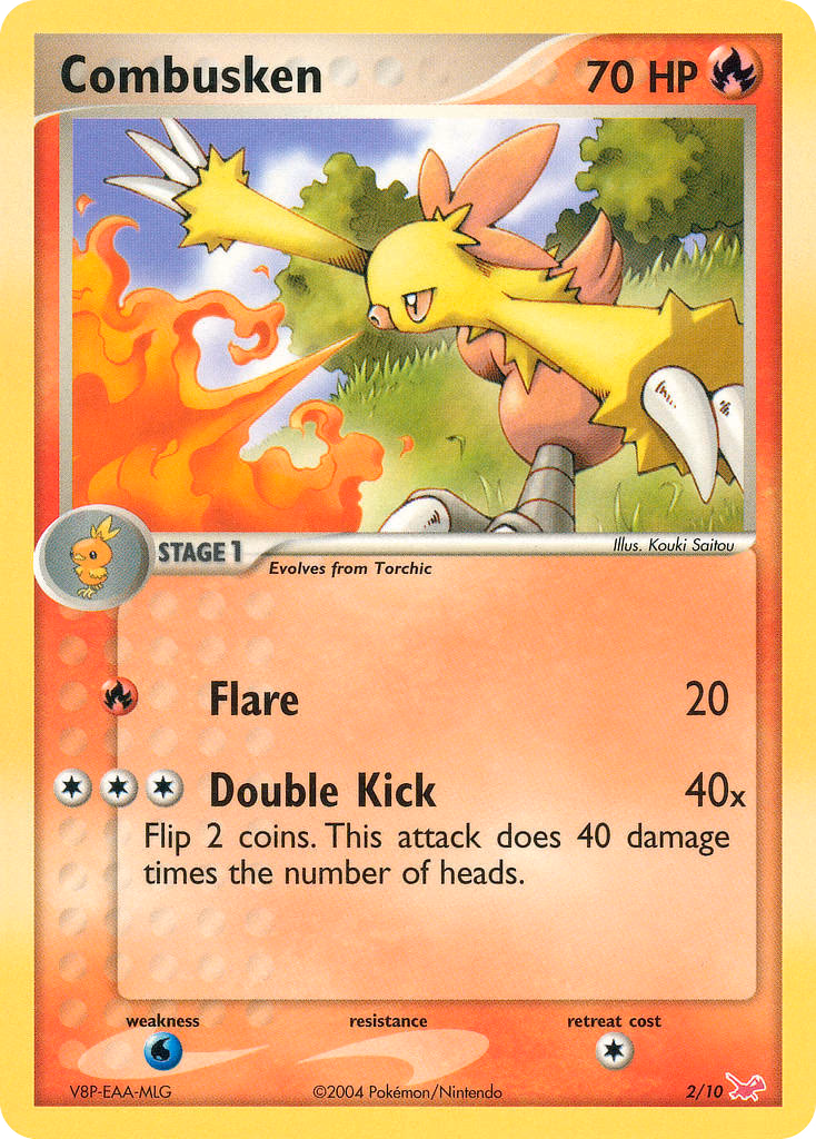 Combusken Pokemon card (2/10, EX Trainer Kit Latias)