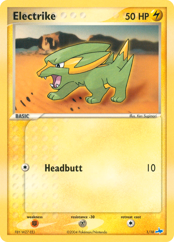 Electrike Pokemon card (1/10, EX Trainer Kit Latios)