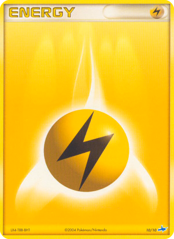 Lightning Energy Pokemon card (10/10, EX Trainer Kit Latios)