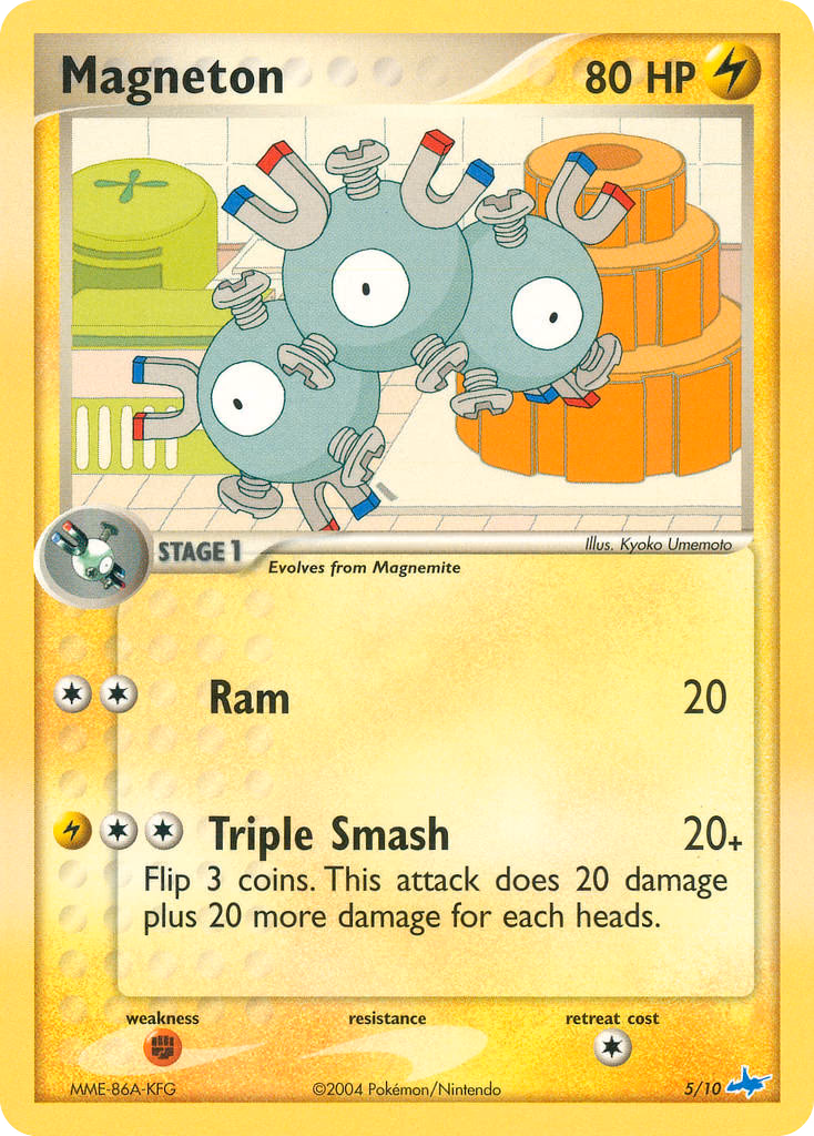Magneton Pokemon card (5/10, EX Trainer Kit Latios)