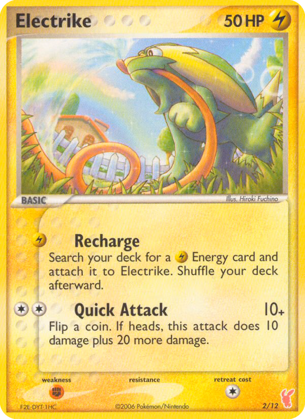 Electrike Pokemon card (2/12, EX Trainer Kit 2 Plusle)