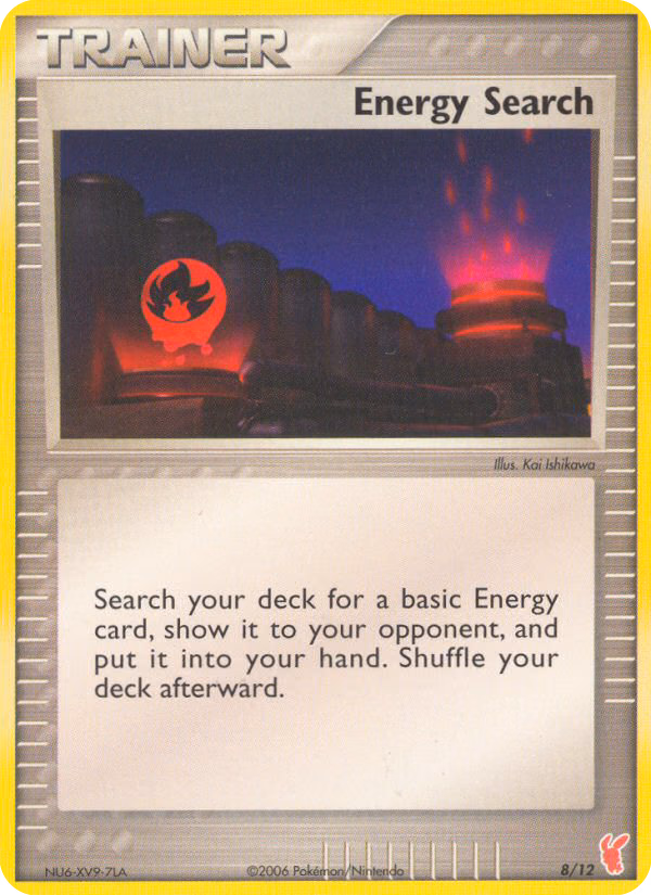 Energy Search Pokemon card (8/12, EX Trainer Kit 2 Plusle)