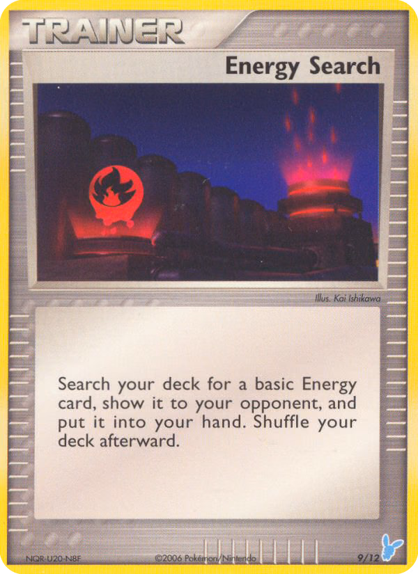 Energy Search Pokemon card (9/12, EX Trainer Kit 2 Minun)