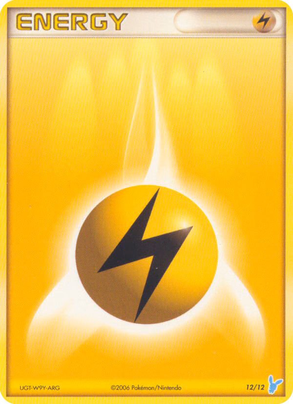 Lightning Energy Pokemon card (12/12, EX Trainer Kit 2 Minun)