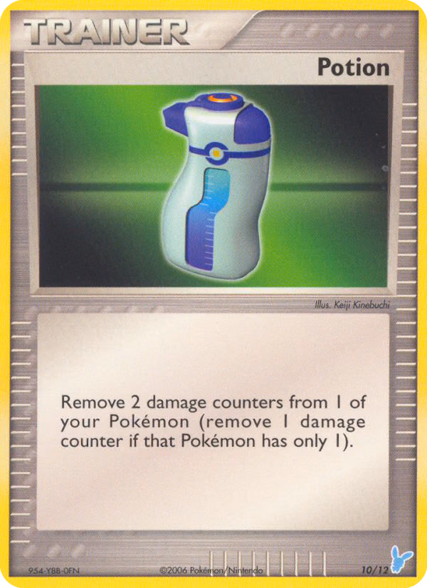 Potion Pokemon card (10/12, EX Trainer Kit 2 Minun)