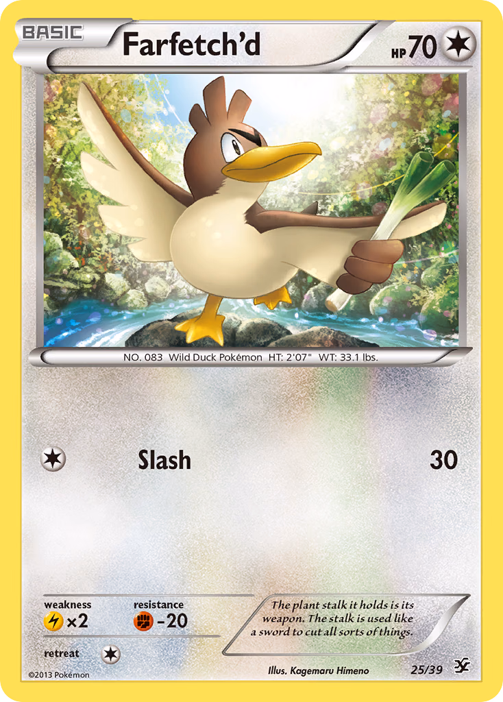 Farfetch'd Pokemon card (25/39, Kalos Starter Set)