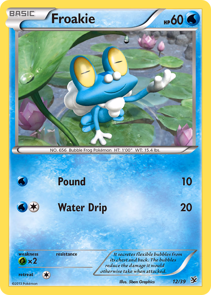 Froakie Pokemon card (12/39, Kalos Starter Set)