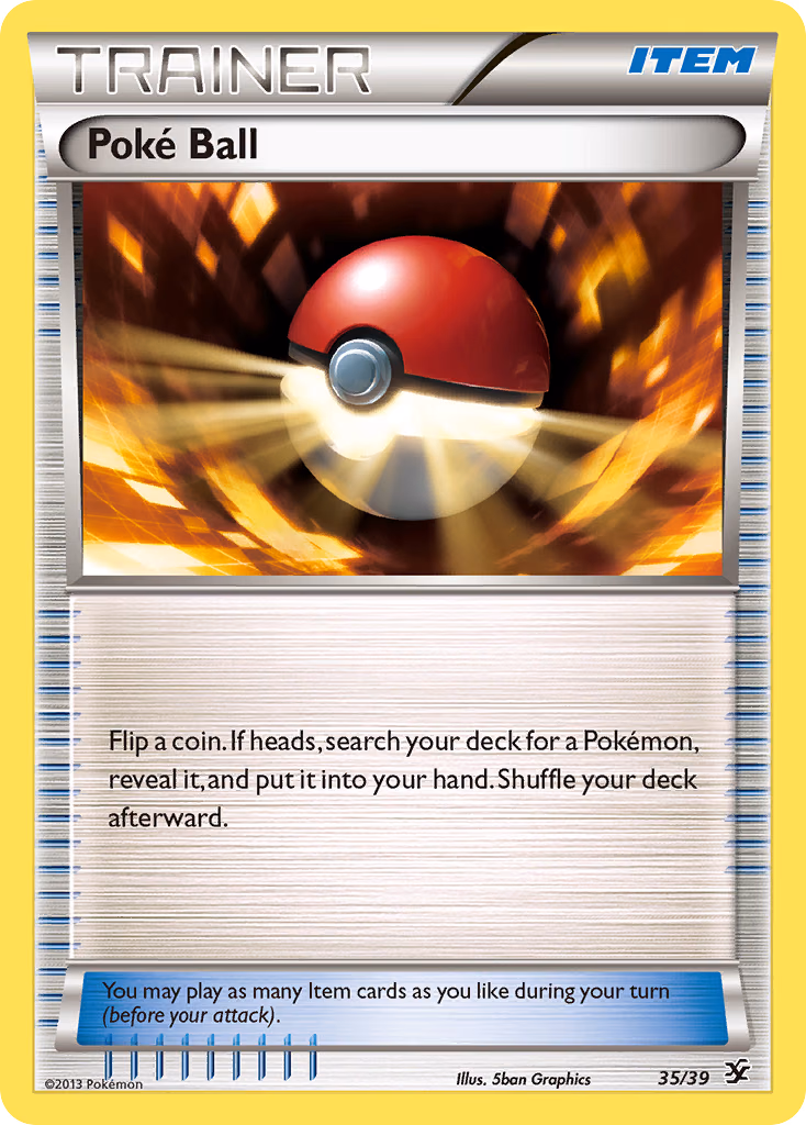 Poké Ball Pokemon card (35/39, Kalos Starter Set)