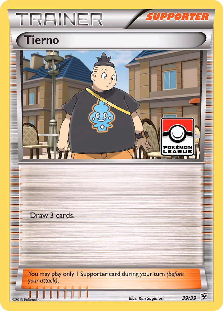 Tierno Pokemon card (39/39, Kalos Starter Set)