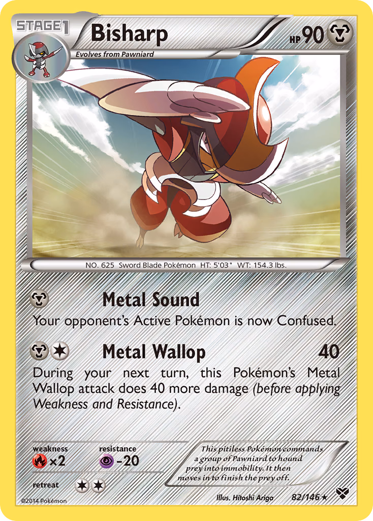 Bisharp Pokemon card (82/146, XY)