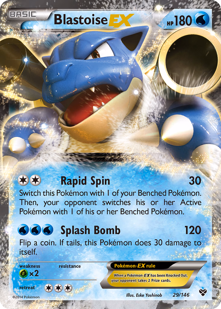 Blastoise-EX Pokemon card (29/146, XY)