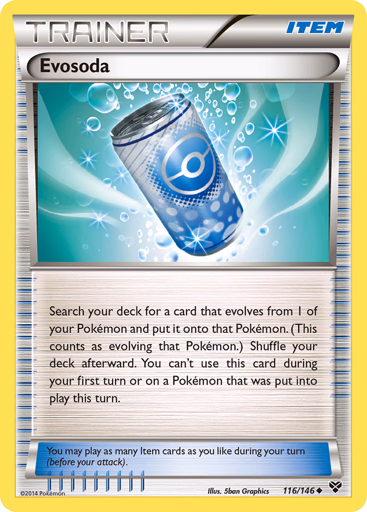 Evosoda Pokemon card (116/146, XY)