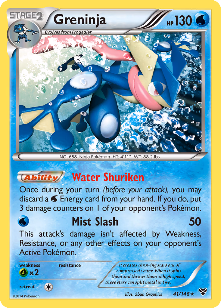 Greninja Pokemon card (41/146, XY)
