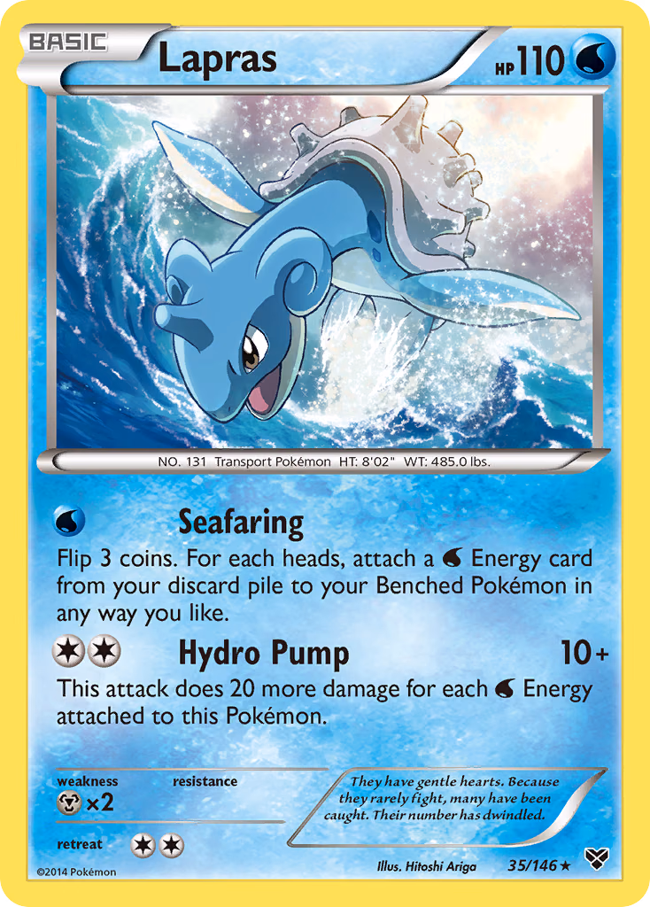 Lapras Pokemon card (35/146, XY)
