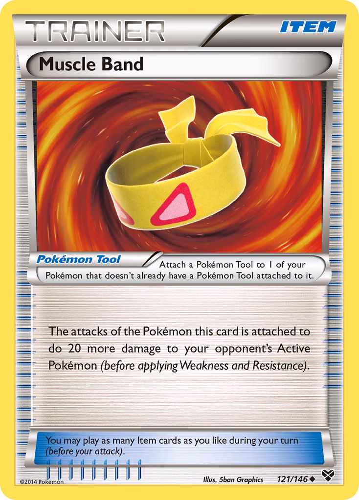 Muscle Band Pokemon card (121/146, XY)