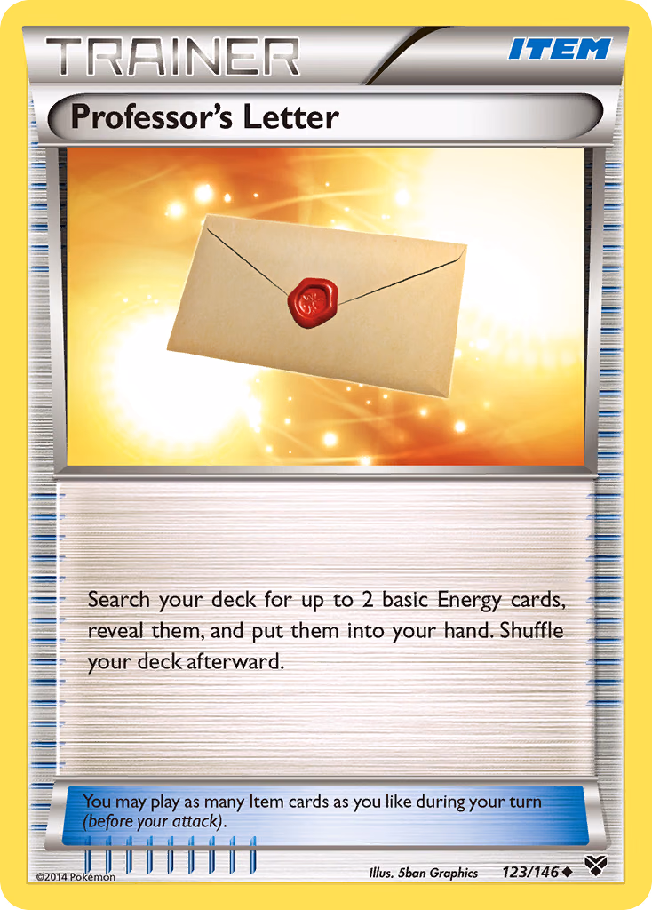 Professor's Letter Pokemon card (123/146, XY)