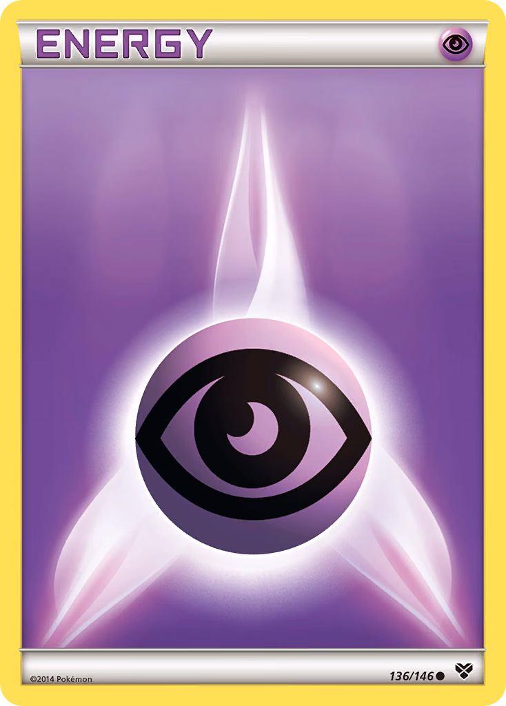 Psychic Energy Pokemon card (136/146, XY)