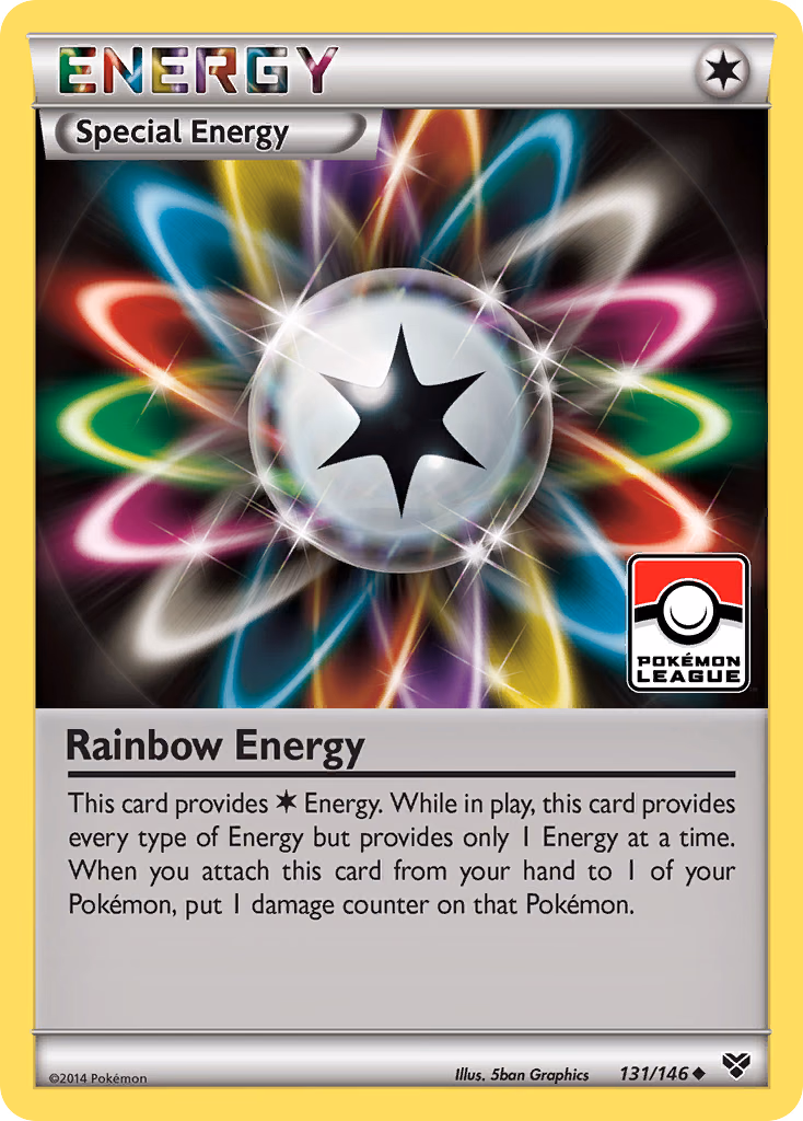 Rainbow Energy Pokemon card (131/146, XY)