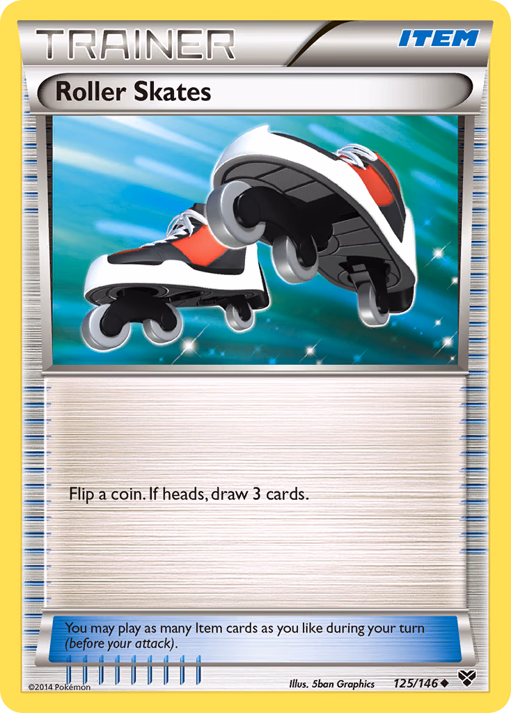 Roller Skates Pokemon card (125/146, XY)