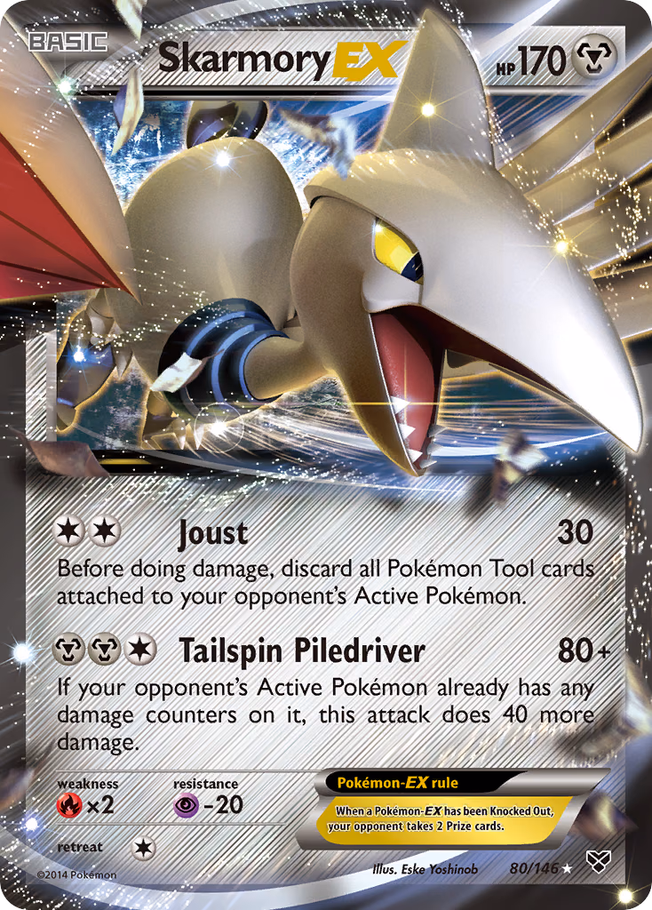 Skarmory-EX Pokemon card (80/146, XY)