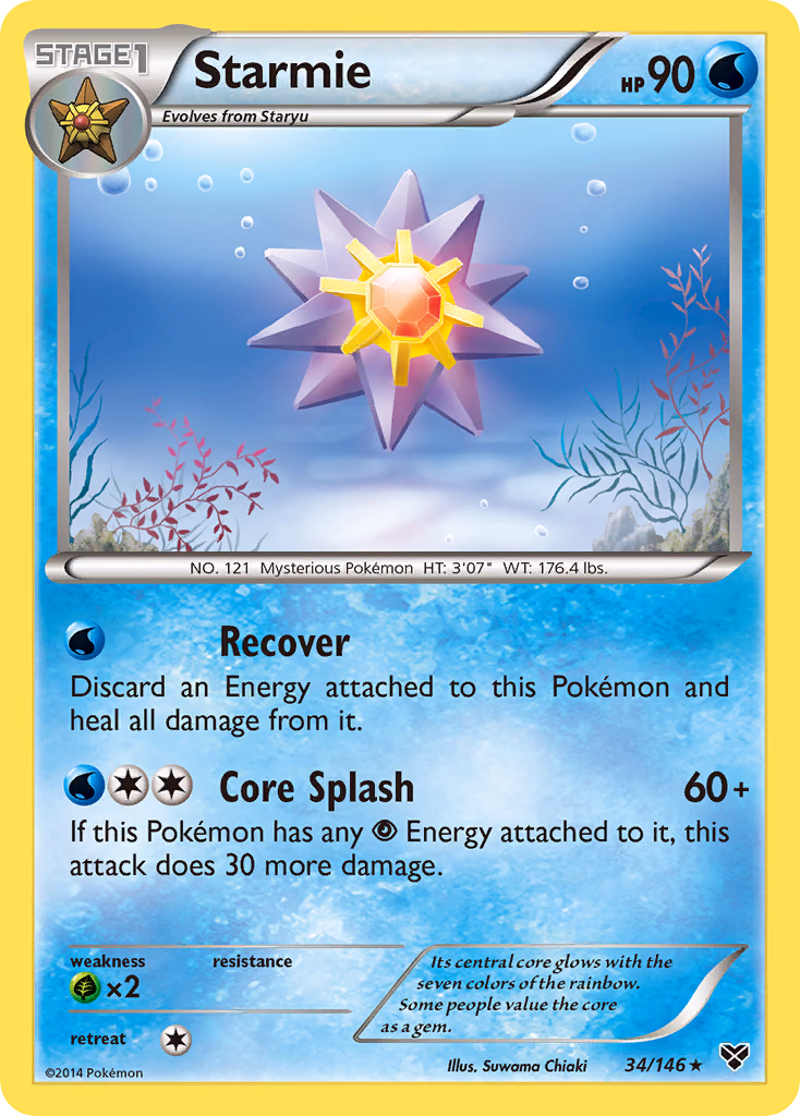 Starmie Pokemon card (34/146, XY)