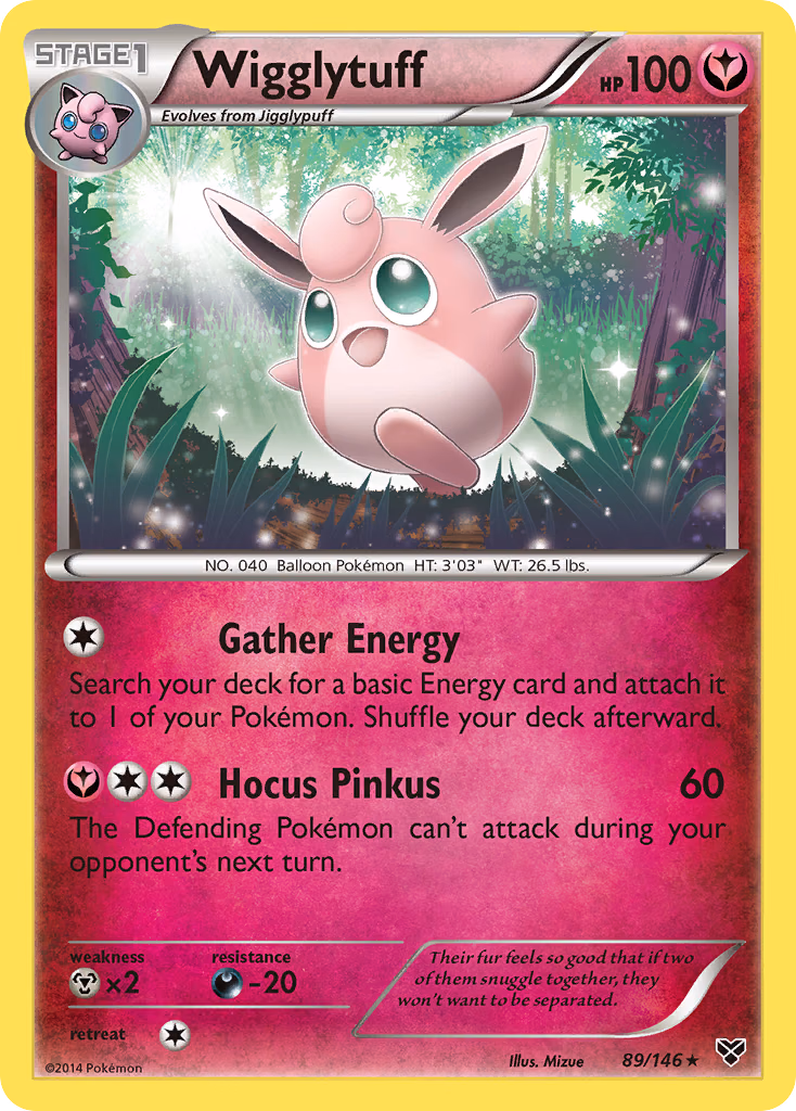 Wigglytuff Pokemon card (89/146, XY)