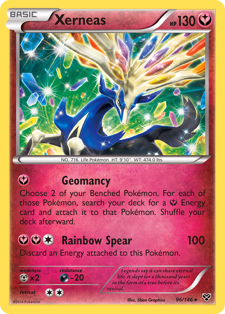 Xerneas Pokemon card (96/146, XY)