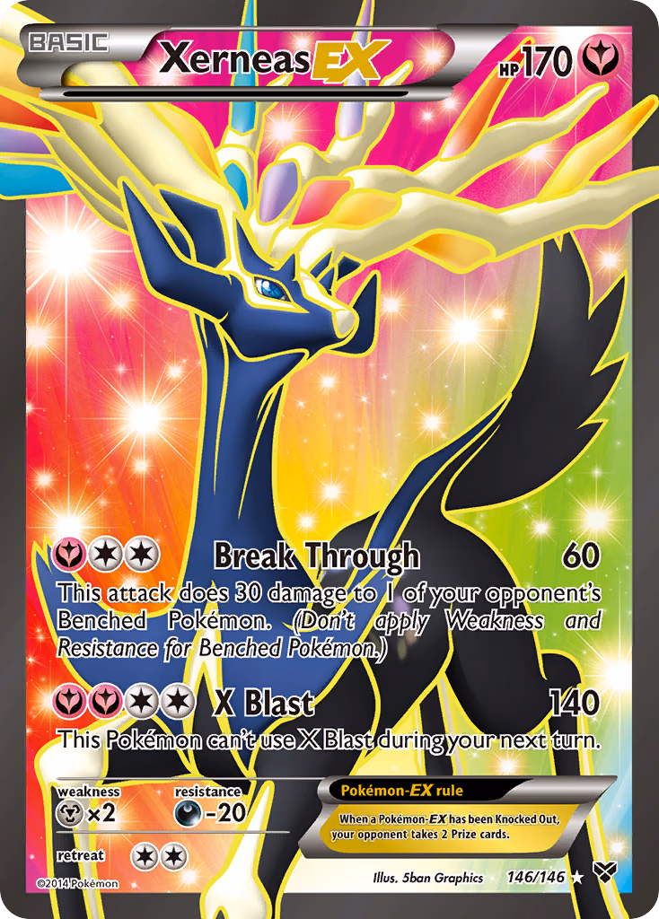 Xerneas-EX Pokemon card (146/146, XY)