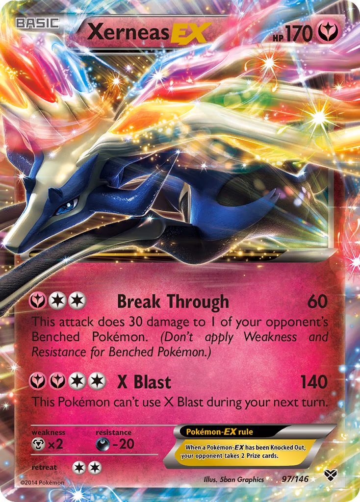 Xerneas-EX Pokemon card (97/146, XY)